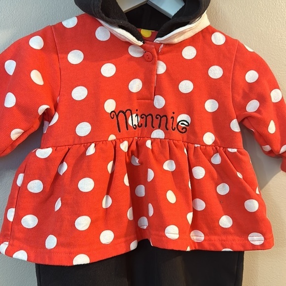 Baby Girl Minnie Mouse Disney Sweatshirt Costume Outfit 9-12 Months - Picture 3 of 6